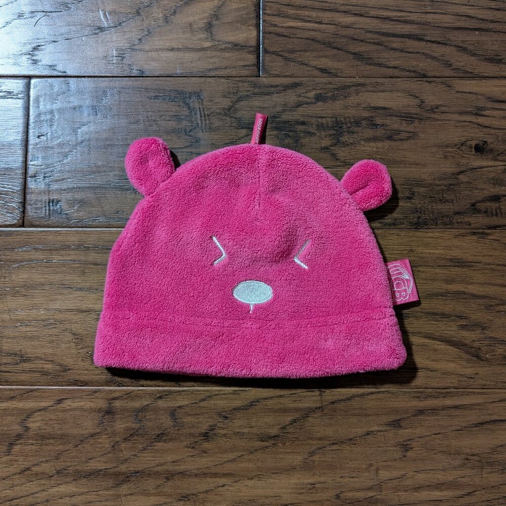 lug Undercover Bears Cub Cap kids fleece hat toque pink